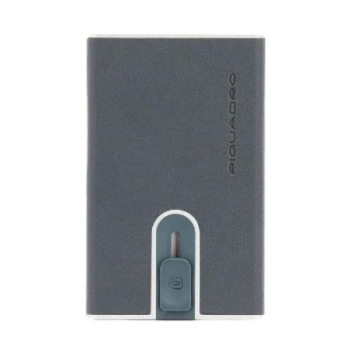 Piquadro Klarblå Kompakt Plånbok med RFID-skydd Blue, Herr