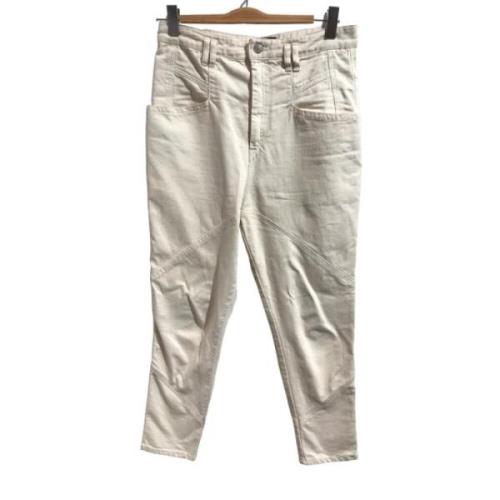 Isabel Marant Pre-owned Pre-owned Bomull jeans Beige, Dam