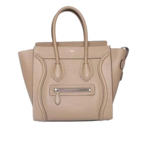 Celine Vintage Pre-owned Laeder handvskor Brown, Dam