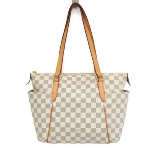 Louis Vuitton Vintage Pre-owned Canvas louis-vuitton-vskor Beige, Dam