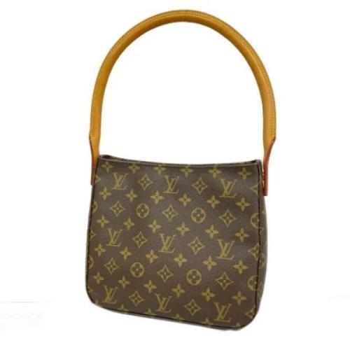 Louis Vuitton Vintage Pre-owned Canvas axelremsvskor Brown, Dam