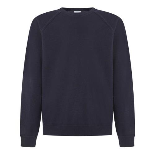 Malo Blå Cashmere Crewneck Pullover Sweatshirt Blue, Herr