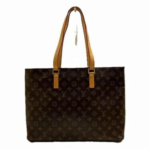 Louis Vuitton Vintage Pre-owned Tyg louis-vuitton-vskor Brown, Dam