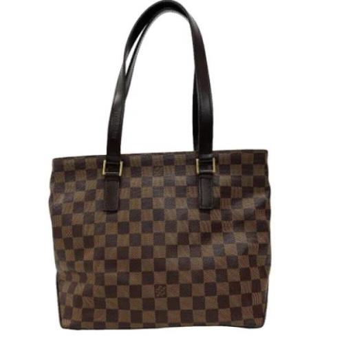 Louis Vuitton Vintage Pre-owned Tyg louis-vuitton-vskor Brown, Dam