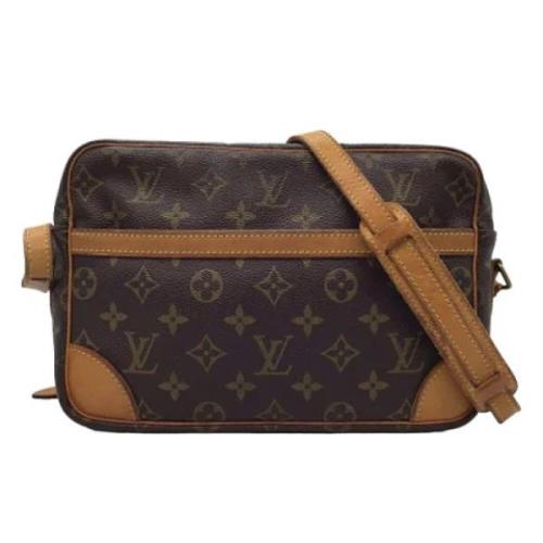 Louis Vuitton Vintage Pre-owned Canvas axelremsvskor Brown, Dam