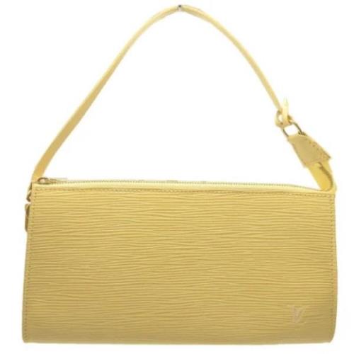 Louis Vuitton Vintage Pre-owned Tyg louis-vuitton-vskor Yellow, Dam