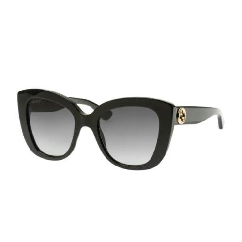 Gucci Stiliga solglasögon i färg 001 Black, Dam