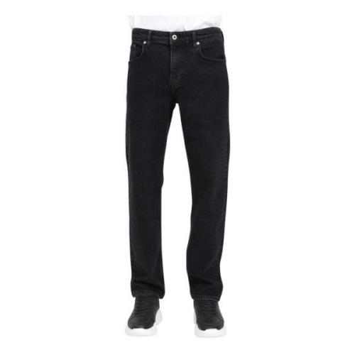 Karl Lagerfeld Svarta Straight Fit Jeans Black, Herr