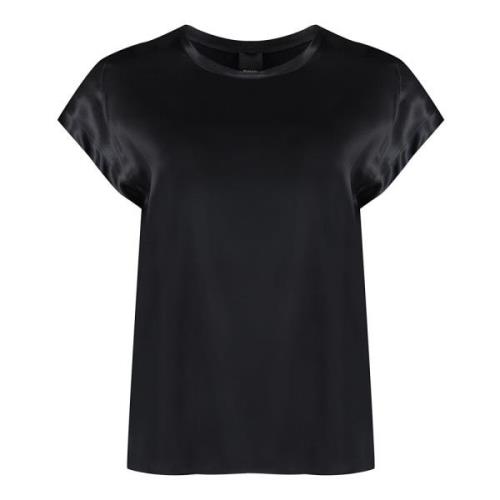 Pinko Sidenskjorta med sidoslitsar Black, Dam
