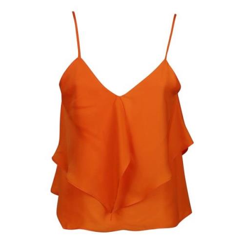 Pinko Sleeveless Tops Orange, Dam