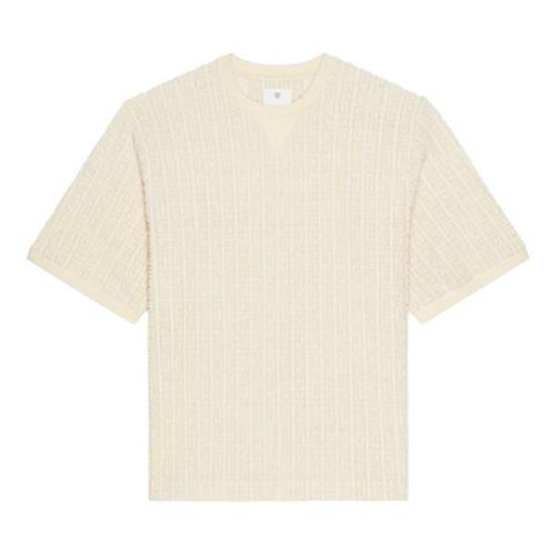 Givenchy Beige T-shirts och Polos med 4G Mönster Beige, Herr