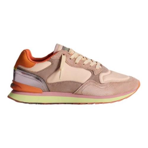 Hoff Lädersneakers med Memory Foam-foder Multicolor, Dam