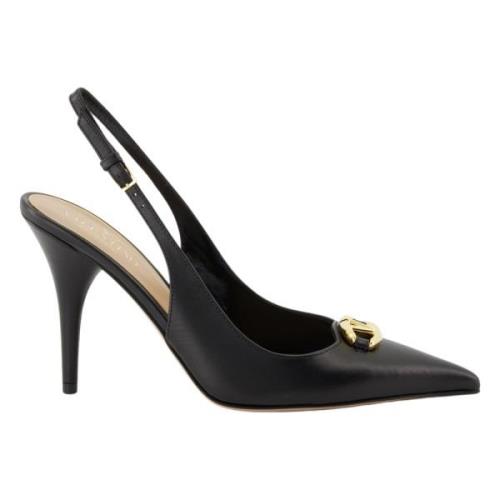 Valentino Garavani VLogo The Bold Läderpumps Black, Dam