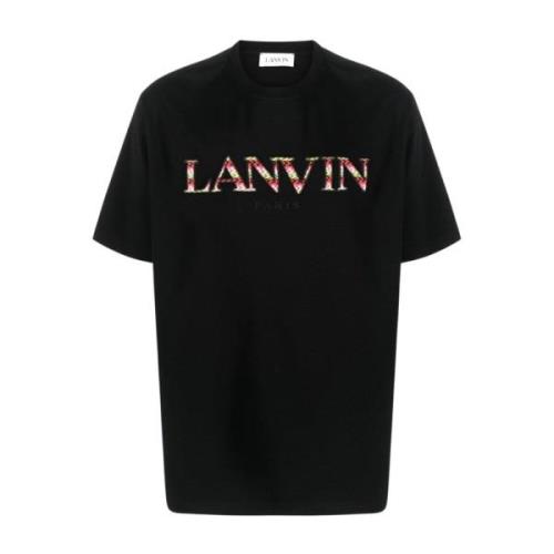 Lanvin Svart Classic Curb Tee-Shirt Black, Herr