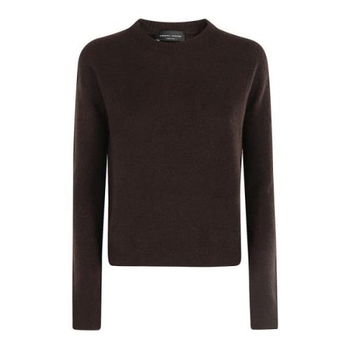 Roberto Collina Stilren Crew Neck Sweater Brown, Dam