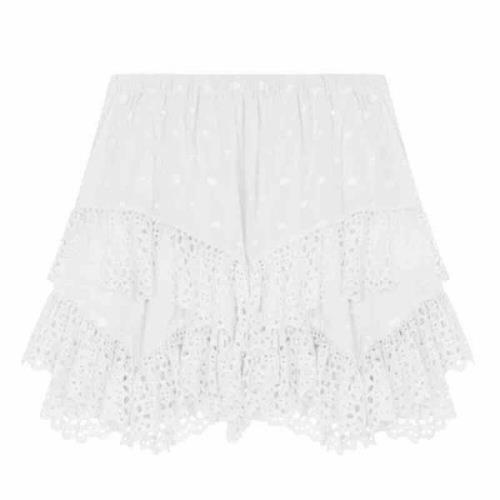 Isabel Marant Étoile Volang Bomullsshorts White, Dam