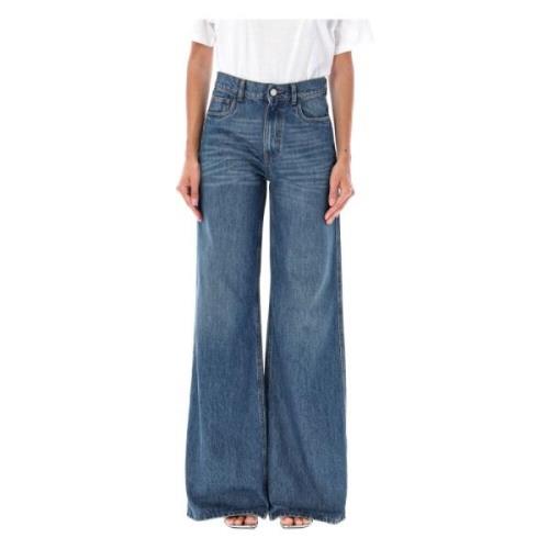 Coperni Vintage Blue Wide Leg Denim Jeans Blue, Dam