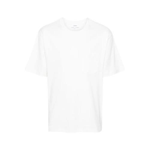 Lardini Vit Bomull T-shirt med Ficka White, Herr