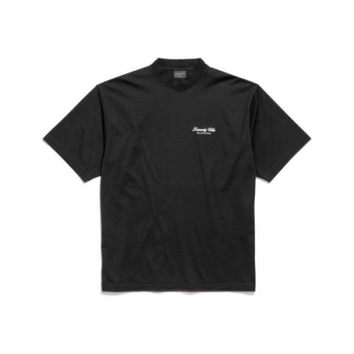 Balenciaga Vintage Beverly Hills Crewneck T-Shirt Black, Herr