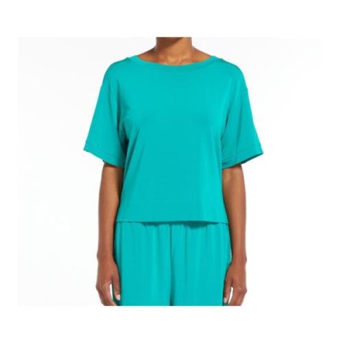 Max Mara Flowy V-Neck Blouse Green, Dam