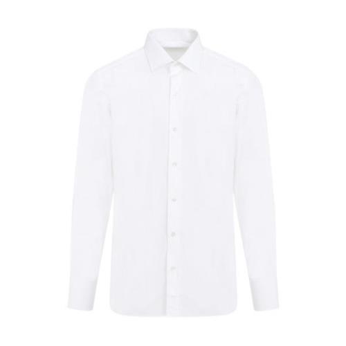 Tom Ford Optisk Vit Popeline Skjorta White, Herr