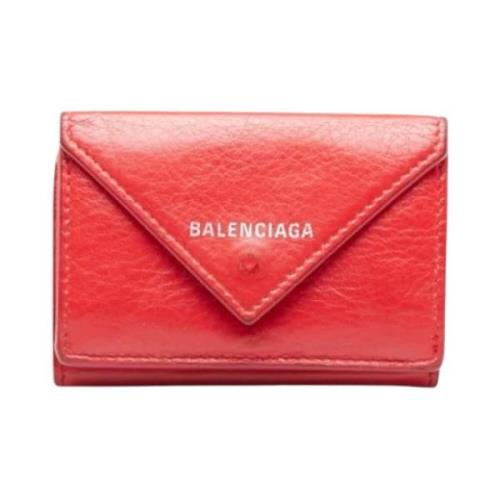 Balenciaga Vintage Pre-owned Laeder plnbcker Red, Dam