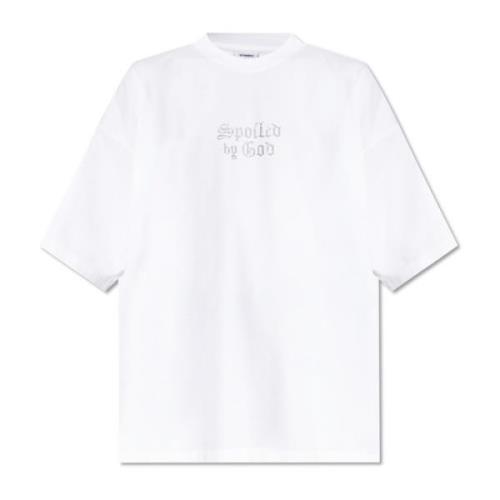 Vetements T-shirt med logotyp White, Herr