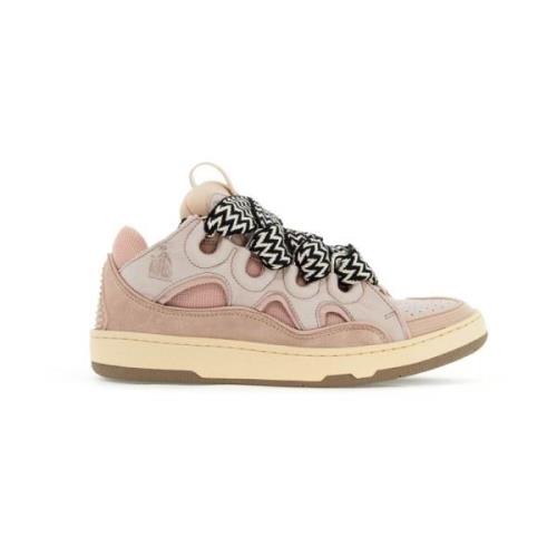 Lanvin Volyminösa Multilager Curb Sneakers Pink, Dam