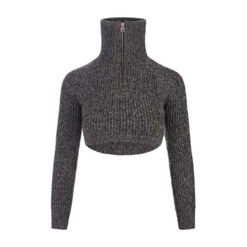 Ermanno Scervino Grå Melange Cashmere Ulltröja Gray, Dam