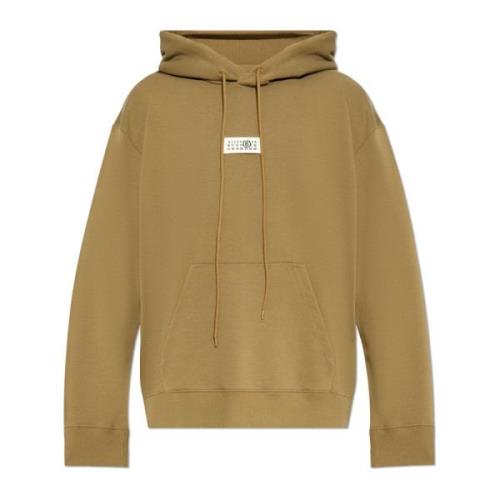 MM6 Maison Margiela Sweatshirt med logotyp Beige, Herr