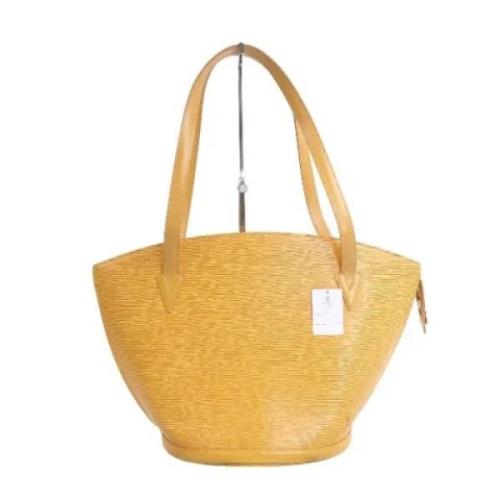 Louis Vuitton Vintage Pre-owned Tyg louis-vuitton-vskor Yellow, Dam