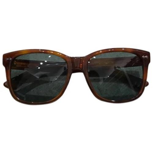 Gucci Vintage Pre-owned Plast solglasgon Brown, Dam