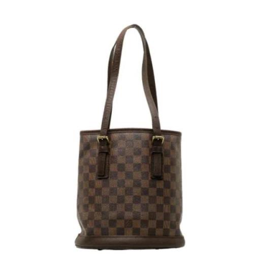 Louis Vuitton Vintage Pre-owned Tyg louis-vuitton-vskor Brown, Dam