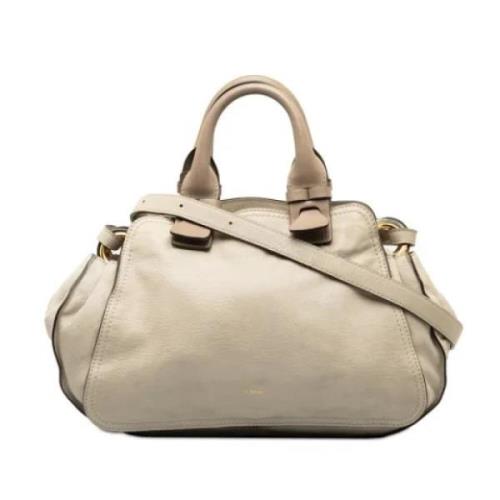 Chloé Pre-owned Pre-owned Laeder axelremsvskor Beige, Dam