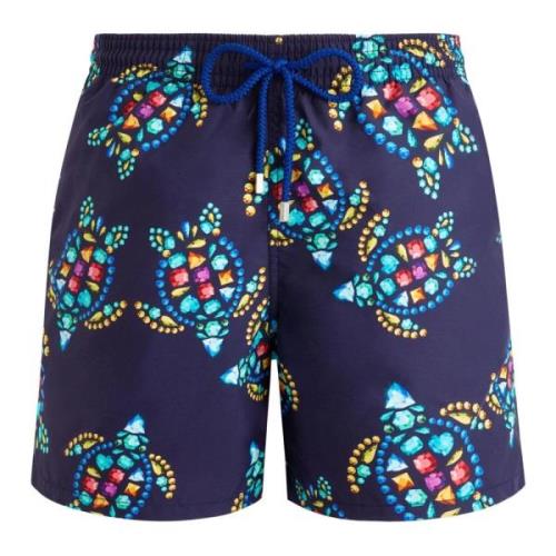 Vilebrequin Snabbtorkande Badshorts med Fickor Blue, Herr