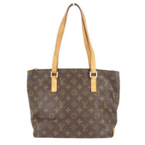 Louis Vuitton Vintage Pre-owned Tyg louis-vuitton-vskor Brown, Dam