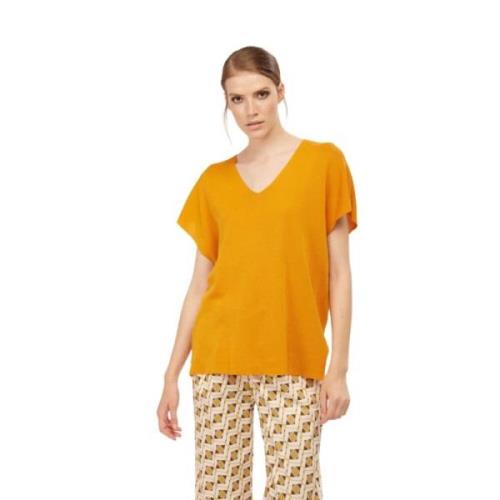 Skills & Genes Dam T-shirt Topp Orange, Dam