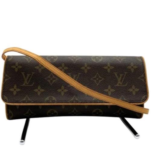 Louis Vuitton Vintage Pre-owned Canvas kuvertvskor Brown, Dam