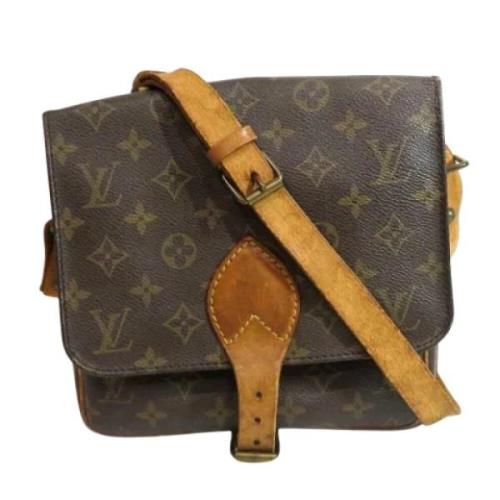 Louis Vuitton Vintage Pre-owned Canvas axelremsvskor Brown, Dam