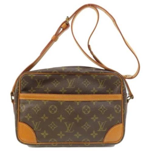 Louis Vuitton Vintage Pre-owned Tyg louis-vuitton-vskor Brown, Dam