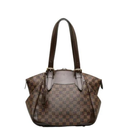 Louis Vuitton Vintage Pre-owned Tyg louis-vuitton-vskor Brown, Dam