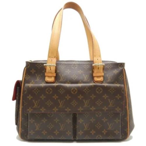 Louis Vuitton Vintage Pre-owned Tyg louis-vuitton-vskor Brown, Dam