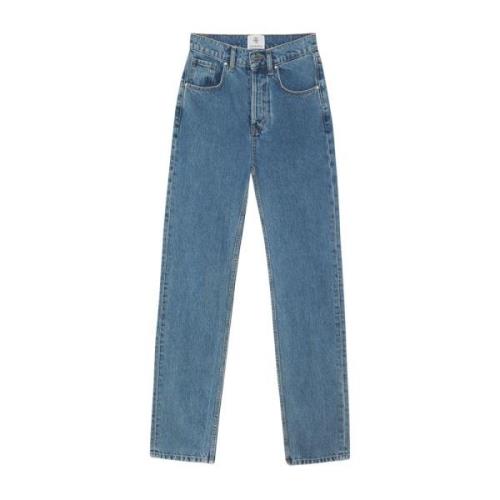 Anine Bing Stiliga Frances Jeans för Kvinnor Blue, Dam