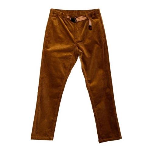 Gramicci Straight Trousers Brown, Herr