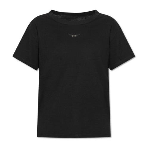 Zadig & Voltaire T-shirt Marta Black, Dam