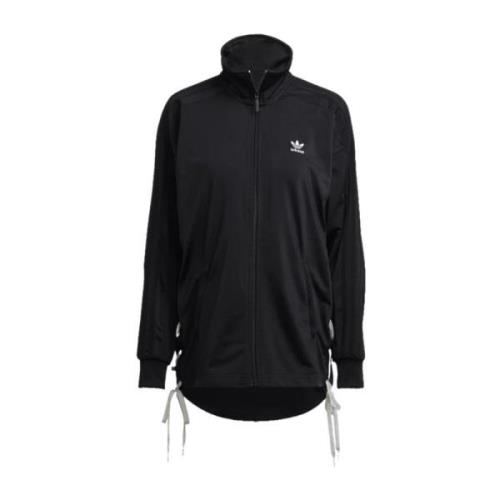 Adidas Snörad Tracktop Hoodless Sweatshirt Kollektion Black, Dam