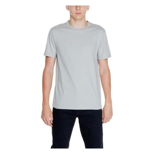 Calvin Klein Bomull Herr T-shirt Polo Kollektion Gray, Herr