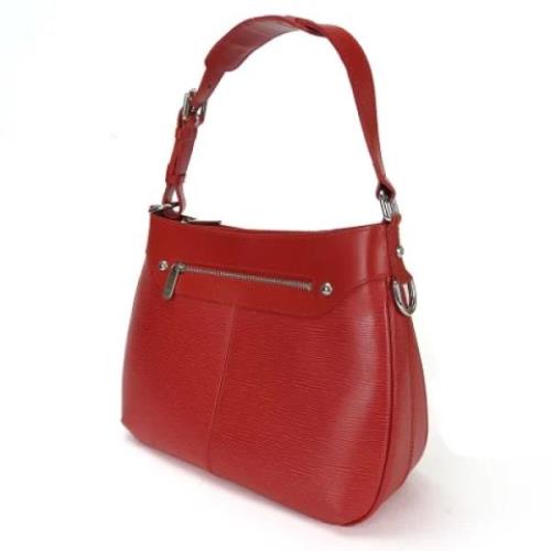 Louis Vuitton Vintage Pre-owned Laeder axelremsvskor Red, Dam