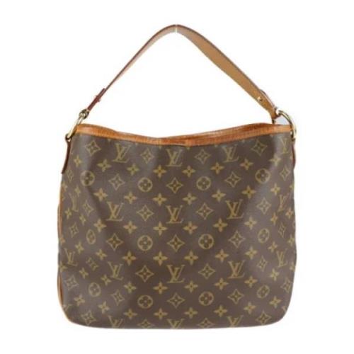 Louis Vuitton Vintage Pre-owned Canvas axelremsvskor Brown, Dam