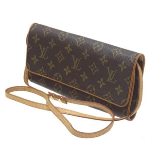 Louis Vuitton Vintage Pre-owned Tyg louis-vuitton-vskor Brown, Dam